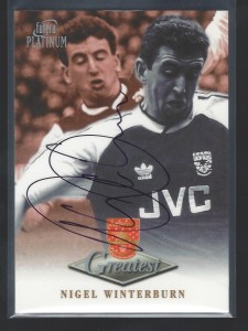 FUTERA 1998 - NIGEL WINTERBURN - ARSENAL -HAND SIGNED  GREATEST CARD for sale on Ebay