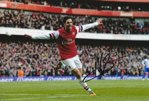 Rare Mikel Arteta Signed 12