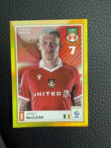 Official Panini EFL 2025/26 Gold Parallel Wrexham James McClean RARE for sale on Ebay
