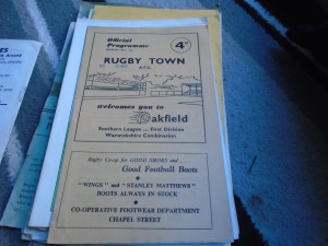 RUGBY TOWN V HEREFORD UNITED 1961-2 SL CUP for sale on Ebay