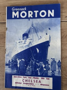 1968 FAIRS CUP GREENOCK MORTON V CHELSEA 30/9/68 FOOTBALL PROGRAMME for sale on Ebay