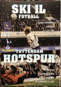 1997/98 Ski IL v Tottenham Spurs, pre-season friendly, 15 July 1997 for sale on Ebay