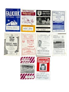Vintage bundle of 10 x 1960's Scottish football programmes. Good mix for sale on Ebay