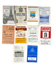 Bundle of 10 x 1960's vintage Scottish football programmes. Good mix for sale on Ebay