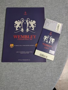 Champions League Final Wembley 2011 Programme & Ticket Man Utd Vs Barcelona for sale on Ebay