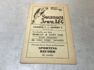 Swansea Town v Grimsby Town 1950/51 Division 2 - 28th April 1951 for sale on Ebay