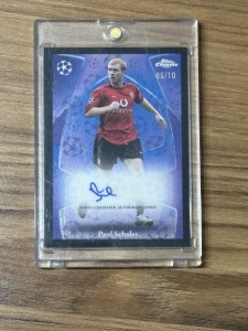Paul Scholes Manchester United Topps Star all Legends Autograph 06/10 for sale on Ebay