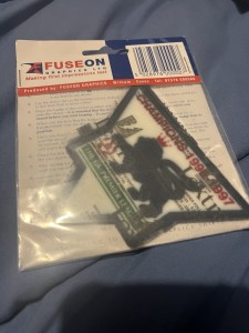 Manchester united shirt sleeve patch 1996-1997 official lextra player size felt for sale on Ebay