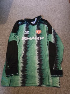 adidas ORIGINALS MEN'S MANCHESTER UNITED 90 GOALKEEPER JERSEY SHIRT GREEN 2XL for sale on Ebay
