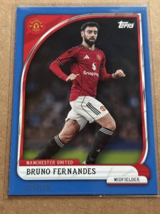 Bruno Fernandes Numbered /150 Topps Manchester United for sale on Ebay