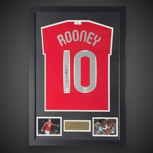 WAYNE ROONEY signed And Framed Manchester United 2008 Shirt Bid COA From £135 for sale on Ebay