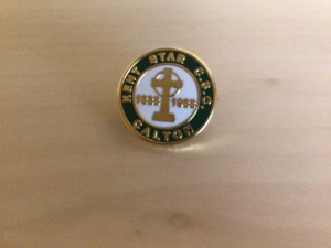Celtic fc badge - Kent Star CSC - Calton - very small badge for sale on Ebay