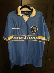 Original Authentic Umbro Everton 1997/1998 Home Shirt Mens Large for sale on Ebay