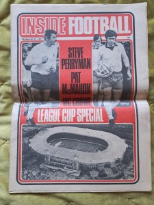 NEWSPAPER; INSIDE FOOTBALL 27.2.71 PREVIEW OF 1971 LEAGUE CUP FINAL SPURS  VILLA for sale on Ebay