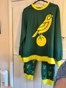 Norwich City FC pyjamas - Large Brand new. for sale on Ebay