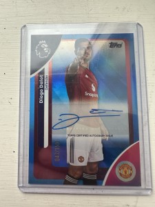 Manchester United  Diogo Dalot Auto /150 Man U Topps Premier League for sale on Ebay