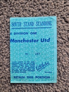 Leeds United v Manchester United 1978/79 Match Ticket for sale on Ebay