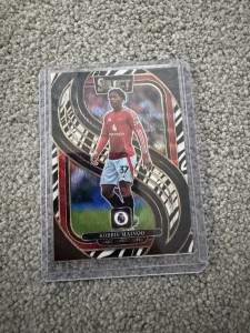 Kobbie Mainoo #199 Panini Select 24/25 Zebra Insert Mezzanine  Manchester United for sale on Ebay