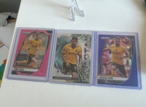 Topps Panini Prizm Wolves 3x Football Card Bundld - 2x Numbered Cards, 1 Insert for sale on Ebay
