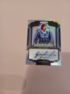 Panini Prizm Clun Legends Gary Lineker Auto Leicester City Numbered 23/99 for sale on Ebay