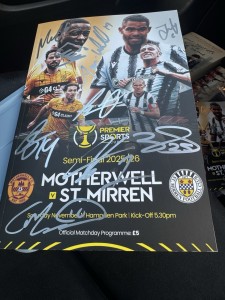Motherwell v St Mirren - Premier Sports Cup Semi-Final Programme - 01/11/25 -SIG for sale on Ebay