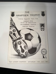1987 Hampden Trophy Programme – Queen’s Park, Hearts, Meadowbank, Partick for sale on Ebay