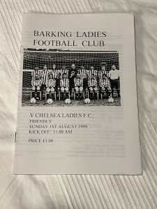 1999 Womens football programme Barking Ladies v Chelsea Ladies for sale on Ebay