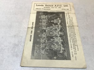 Leeds United v Huddersfield Town 4 Pager West Riding Cup Semi Final 1st May 1950 for sale on Ebay