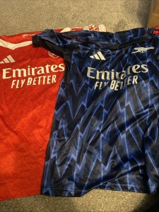Arsenal Football shirts X2 Home And Away for sale on Ebay
