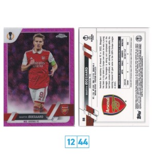 Martin Odegaard Pink Shimmer Refractor /250 2022 Topps Chrome UEFA Arsenal for sale on Ebay