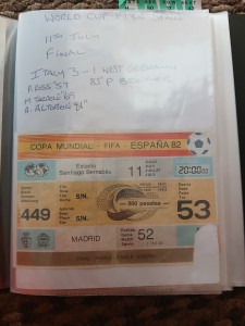 1982 World Cup Final Ticket Rossi Please See My Other Tickets For Sale for sale on Ebay