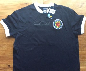 Signed Offical Scotland Home Shirt By Archie Gemmill AFTAL Coa Number 15 for sale on Ebay