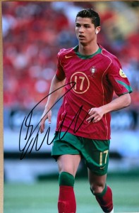 Cristiano Ronaldo Full Autograph Hand Signed Retro Portugal A4 Photo PROOF & COA for sale on Ebay