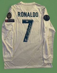Cristiano Ronaldo Authentic Hand Signed Real Madrid Jersey Beckett Witnessed  for sale on Ebay