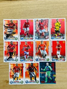 Hand Signed Trading Cards - Manchester United FC - lot of 11 cards - 2000's for sale on Ebay