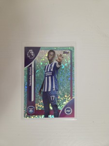 Yankubah Minteh Aqua Sparkle Paralll /499 Topps Premier League 2026 Brighton for sale on Ebay