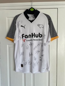 Derby County Squad fully signed 2025/26 Home Shirt Football NEW WITH TAGS for sale on Ebay