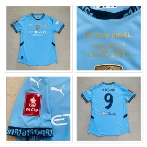 Manchester city puma player issue Match Issue Football Shirt XL   FA CUP FINAL for sale on Ebay