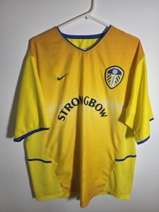 Leeds United 2002/03 Away Shirt – Nike – Strongbow Sponsor – XL Rare 00s Vintage for sale on Ebay