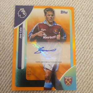 Topps Premier League 2026 Joe Cole 10/25 Autograph West Ham United Hot 🔥 🥵 for sale on Ebay