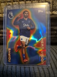 Iliman Ndiaye Everton Heat Vision SUPER RARE CASE HIT Topps Premier League 25/26 for sale on Ebay