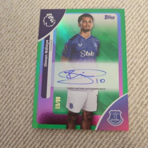 Iliman Ndiaye Auto & Numbered 9/99 Everton Topps Premier League 2025-2026 for sale on Ebay