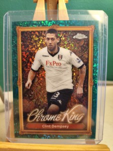 Topps Premier League 2025/2026 Chrome King Fulham Clint Dempsey Emerald Sparkle for sale on Ebay
