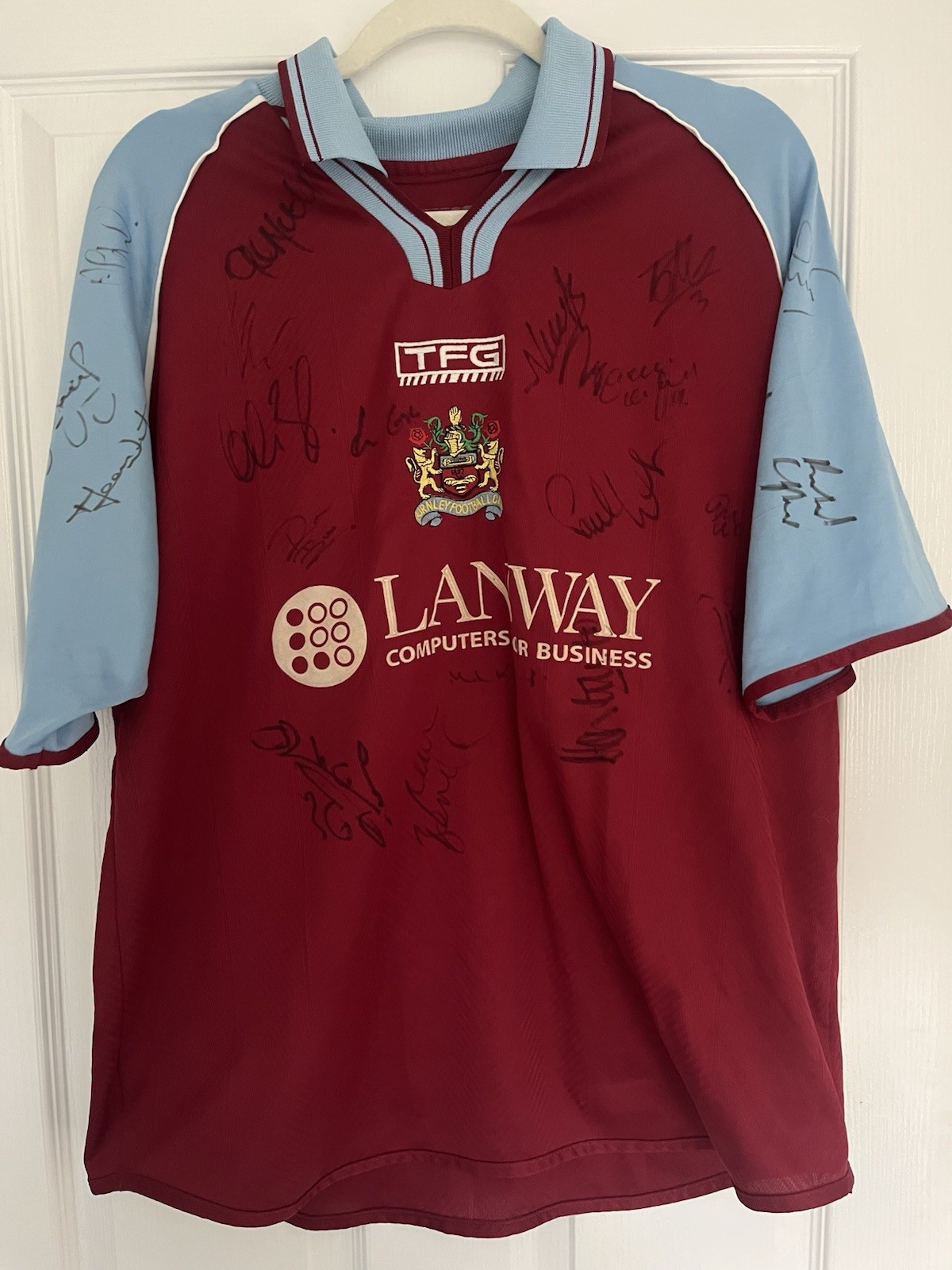 Burnley 2002/03 Home Football Shirt Signed for sale on Ebay