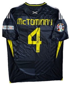 SCOTT MCTOMINAY Hand Signed SCOTLAND 2024 National Team Football EURO RARE*COA for sale on Ebay