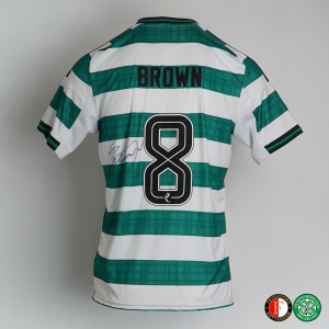2. Celtic Legends v Feyenoord Legends Match Worn Shirt - SCOTT BROWN NUMBER 8 for sale on Ebay