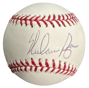 Nolan Ryan Autographed Official Major League Baseball Rangers HOF Ryan Hologram for sale on Ebay