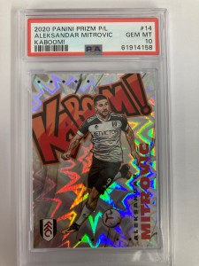 PANINI PRIZM PREMIER LEAGUE 2020-2021 ALEKSANDAR MITROVIC FULHAM PSA 10 . for sale on Ebay