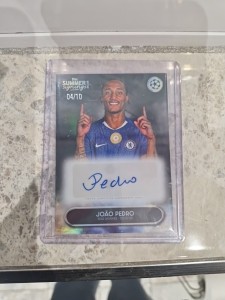 Joao Pedro Auto /10 Topps Summer Signings Chelsea 2025/26 for sale on Ebay