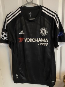 Adidas Chelsea Player Issue 3rd Shirt 15/16 Champs Lge Eden Hazard Signed for sale on Ebay